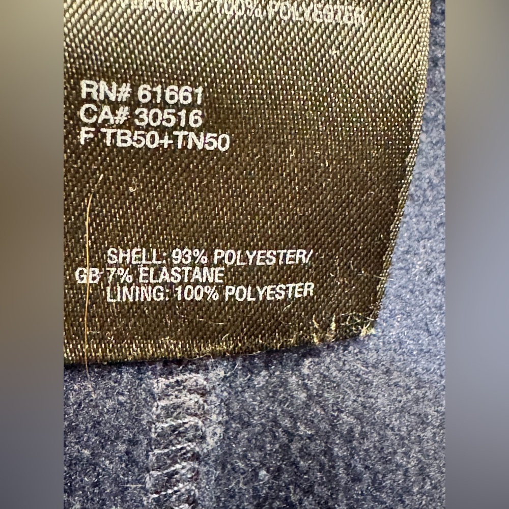 The North Face Jacket Mens Medium Blue TKA Stretch Full Zip Soft-shell Fleece - Picture 7 of 10